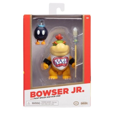 Nintendo Super Mario Figur Bowser Jr. w/ Paint brush in Sammlerbox 10 cm OVP NEU