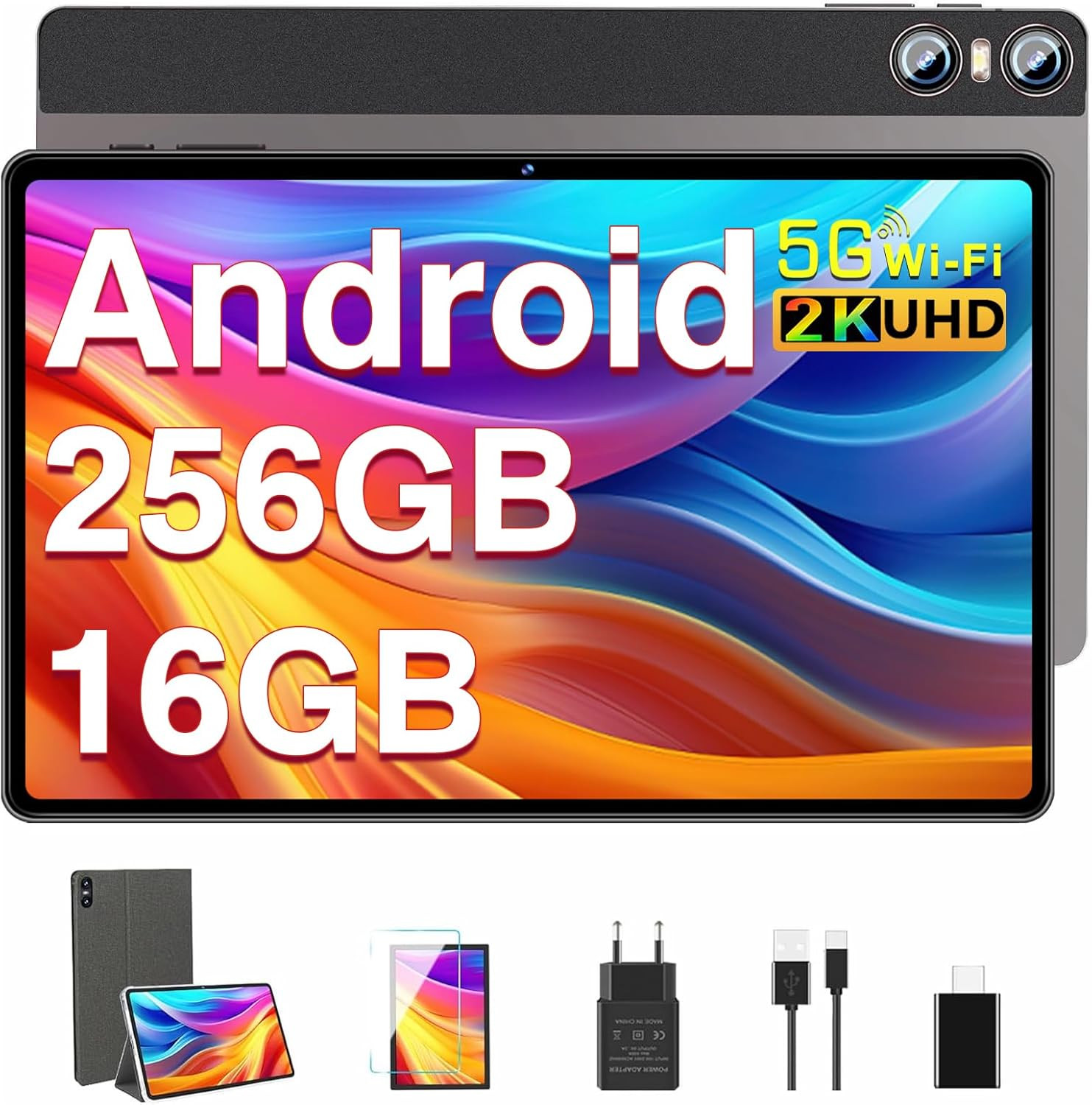 Tablet Professionale 11 Pollici 16GB RAM 256GB Android 2K Lavoro