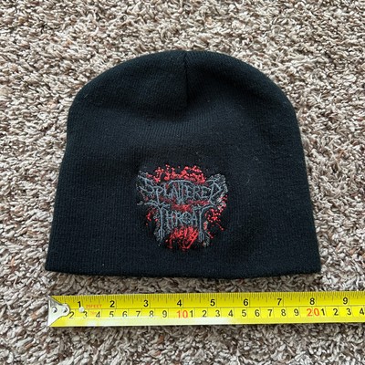 Splattered Throat Beanie Hat Black Gore Death Metal Music Artist Jesse Pinkman