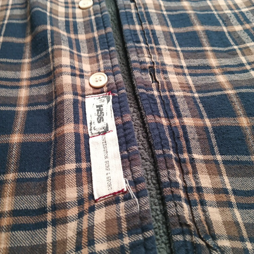 Huntington Surf Plaid Button Down Shirt Mens 2XL Lined Flannel Thick Shacket - Picture 3 of 12