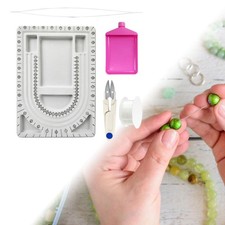 Jewelry Beading Board Lightweight Storage Container Reusable Bead Board for