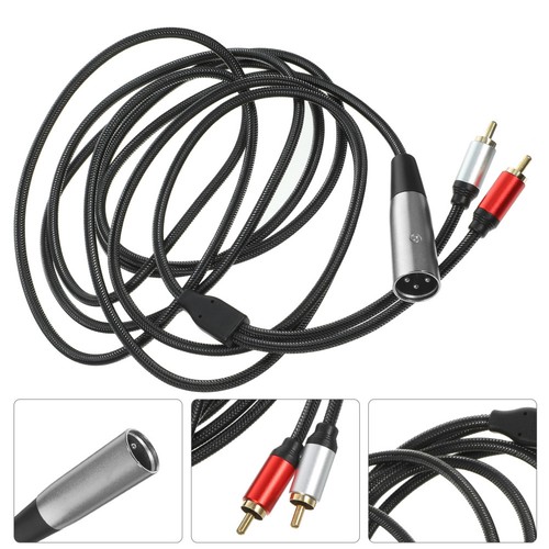 XLR Zu RCA -Audiokabel Adapterkabel Für Audiogeräte Kopfhörer-Konverter - 第 8/12 張圖片