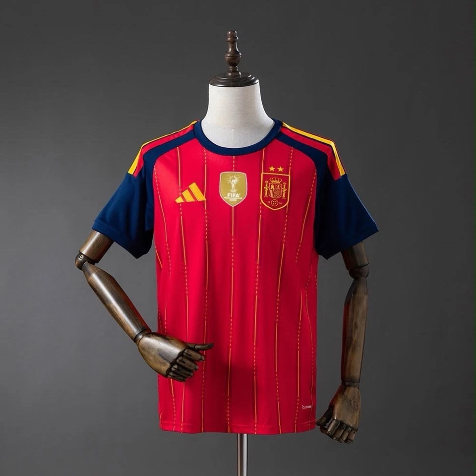 Maillot Espagne Spain Champions Two Stars 2026 Coupe du monde More Patch - Photo 1/1
