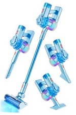 4-in-1 Kids Toy Vacuum That Works with Suction, Electric Toy Toddler Light Blue