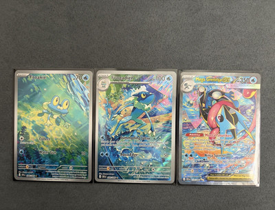 Pokemon TCG 3-Card Evolution: Froakie, Frogadier, and Mega Greninja EX 