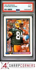 1991 BOWMAN #172 STERLING SHARPE PACKERS HOF PSA 9