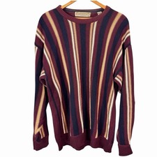 Vintage 90 s Striped John Ashford Sweater Knit Medium