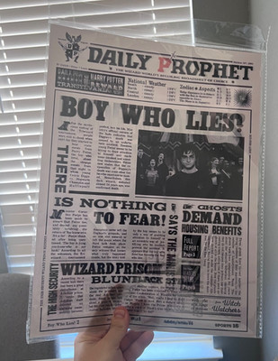 Harry Potter The Daily Prophet 3D Lenticular Poster