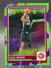 JALEN JOHNSON #119 Green Slime Parallel 2023-24 NBA Haunted Hoops HAWKS