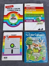 4 Vintage 1980's Tandy Manuals Color Computer 2 / Disk System / Playground Basic