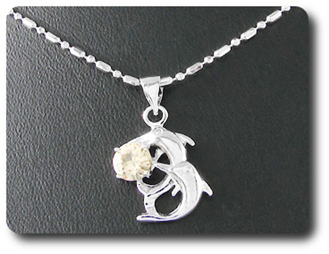 Pendentif saphir orange en plaqué or blanc 18 carats, cadeau idéal femme