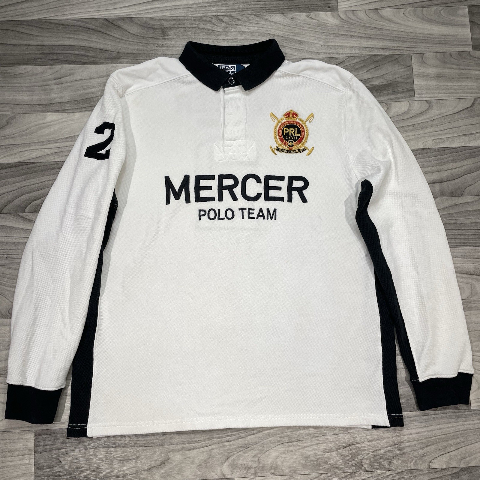 Vintage Polo Ralph Lauren Rugby Shirt Mens XL PRL Club Mercer Classic Crest 90s