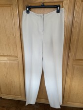 Louben Cream Straight Leg Dress pants size 8