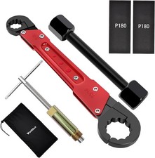 6 Pcs Plumbing Tools Kit with Angle Stop Wrench & 1/2-Inch Compression Sleeve Pu