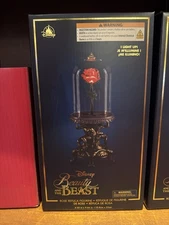 2025 Disney Parks Beauty & The Beast Light Up Rose Replica Figurine NIB!