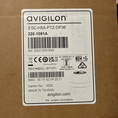 New Avigilon H5A Series Dome Security Camera 2.0C-H5A-PTZ-DP36 2 Outdoor Mount
