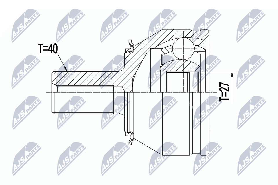 Fits NTY NPZ-VV-026 OUTER CV JOINT - Image 3