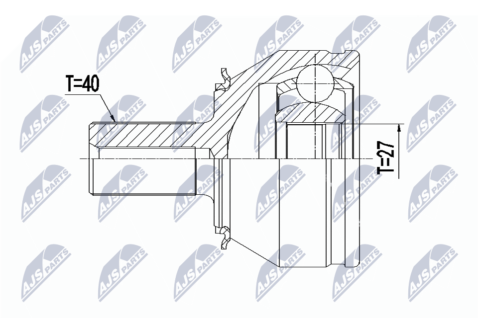 Fits NTY NPZ-VV-026 OUTER CV JOINT - Image 3