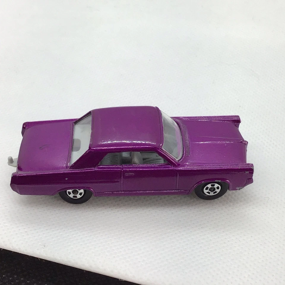 复古 1970 年 Lesney 火柴盒 Superfast 22 浅紫色 Pontiac GP Sports Coupe — 第 4/4 张图片