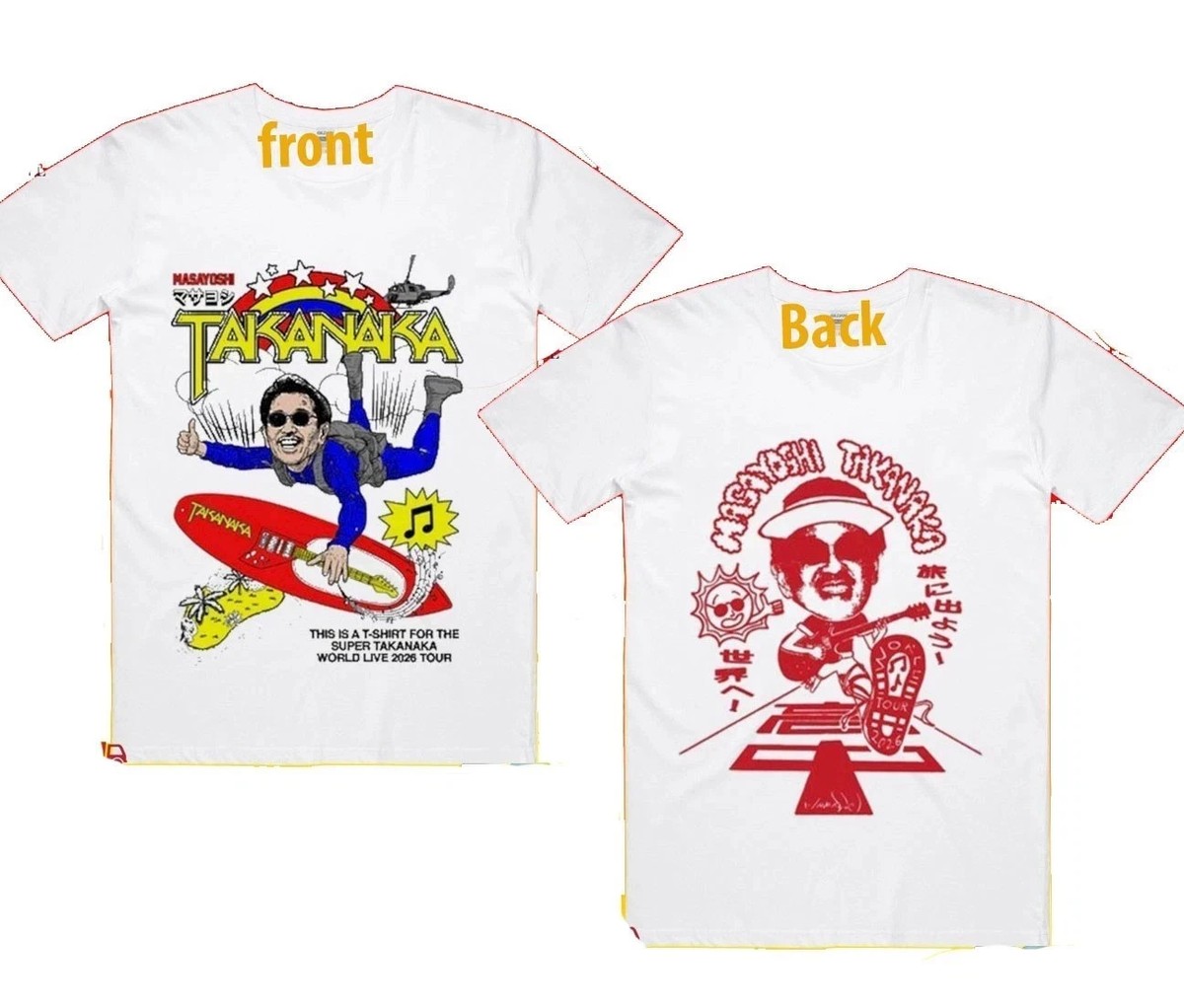 HOT - Masayoshi Takanaka Super Takanaka World Live 2026 Tour Shirt