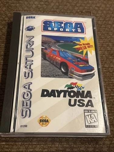 Daytona USA Sega Saturn w/Registration Card SEGA SPORTS Racing NTSC UC Mint Disc