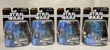 4x Star Wars Saga Collection Holographic Clone Commander Cody Hasbro & Obi-Wan