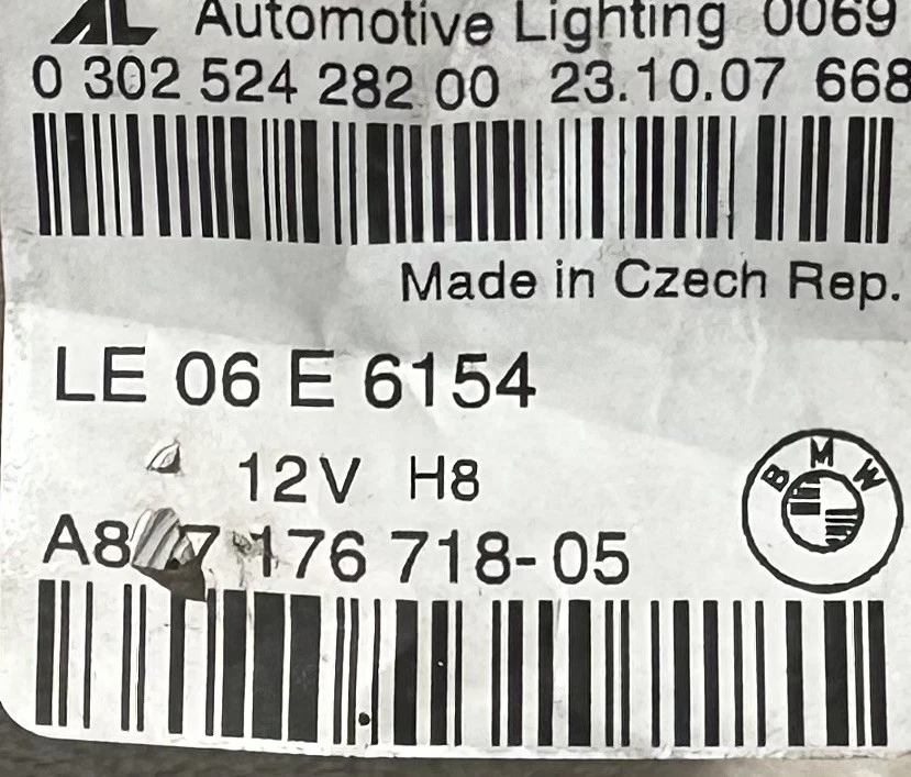 08-10 Faro delantero derecho bmw serie 6 e63 e64 650i luz conductor lámpara OEM Foto 2 de 4