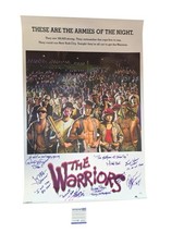 The Warriors Movie Cast Signed Movie Poster w Quotes Exact Proof ACOA
