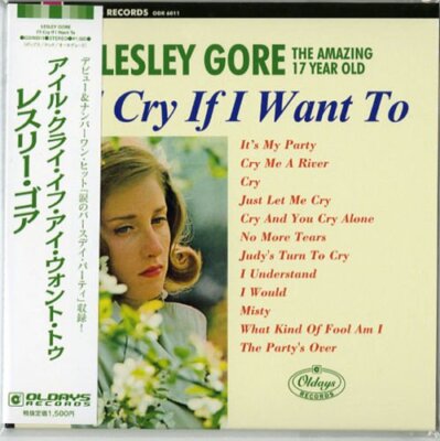 LESLEY GORE I'll Cry If I Want To w/ BONUS TRACK JAPAN MINI