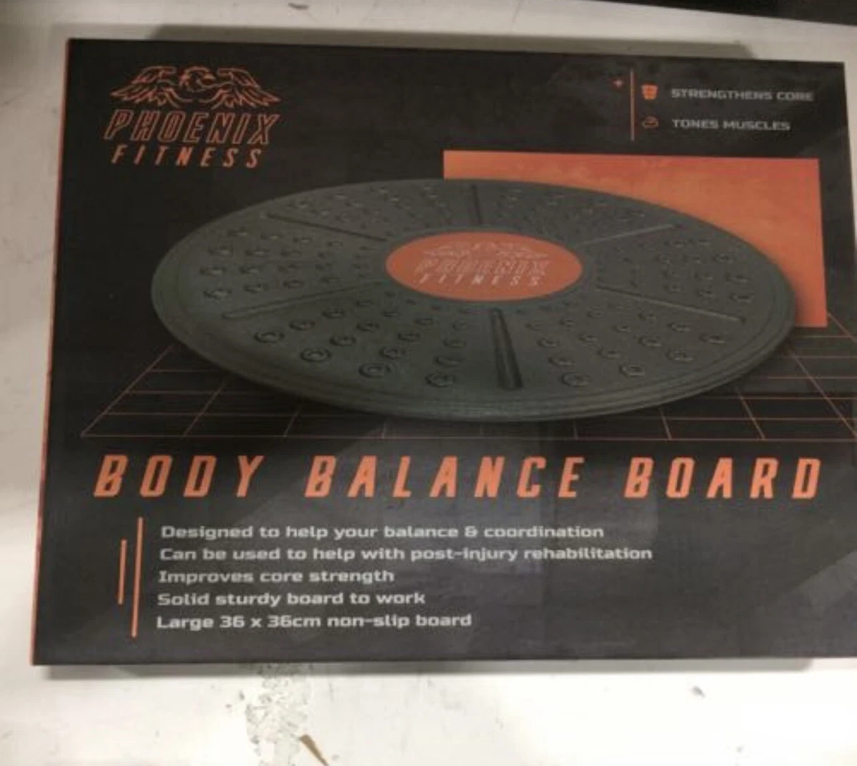 Phoenix Fitness RY1012 Wobble Balance Board Exercise Balance Stability Trainer
