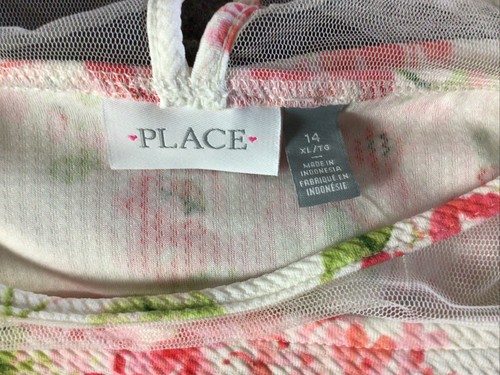 Girls Size 14 Floral Summer Spring Easter Party Dress Cold Shoulder - Picture 3 of 13