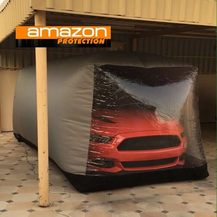IN THE GARAGE Outdoor Car Cover - Inflatable Car Cover Outdoor, Protects From Hail - Foto 7