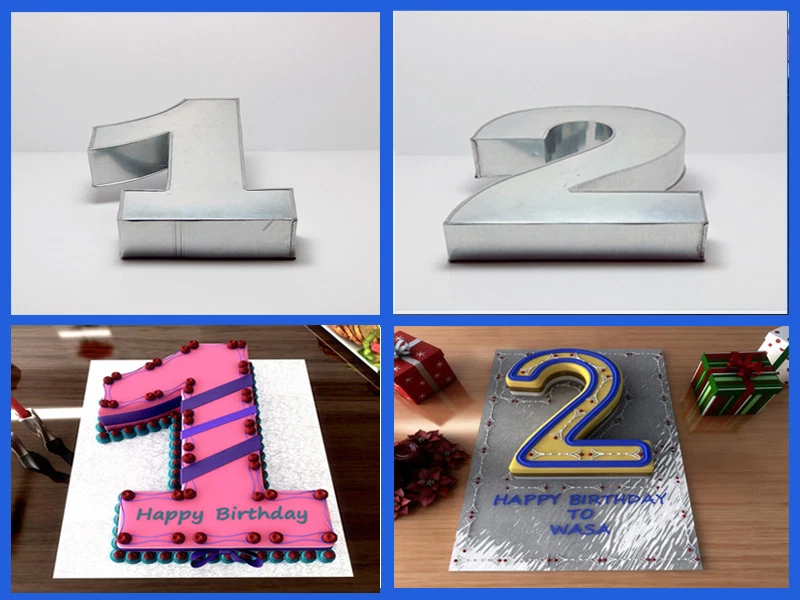 10" NUMBER 2 TWO AND 1 ONE WEDDING BIRTHDAY ANNIVERSARY CAKE TINS PANS
Opens in a new window or tab