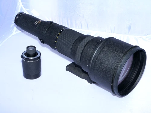 Nikon NIKKOR AI-S  800/5.6 ED IF  telephoto Lens. Case. TC-301 Extender. Nikon Z