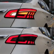 HCMOTION LED Tail Lights For Nissan Sentra B17 2013-2018 Start UP Animation Pair