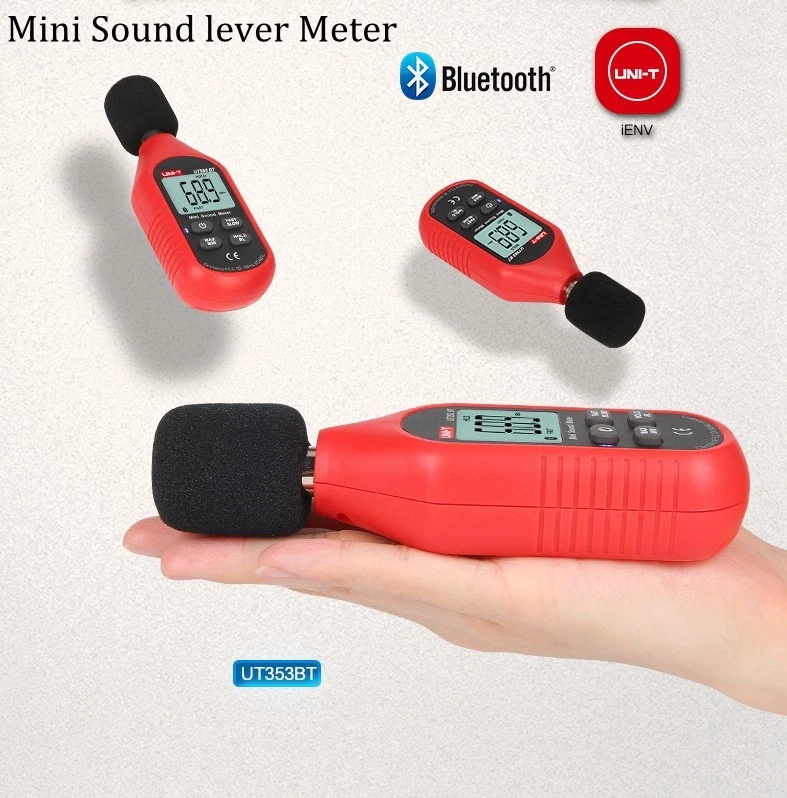UNI-T Digital Bluetooth Sound Level Meter Decibel Noise Tester 30-130dB UT353BT - Image 2 of 4