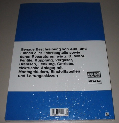 Reparaturanleitung VW Käfer 1200 1300 1302 S 1303 1500 1600 181 Karmann Ghia NEU - Bild 2 von 2