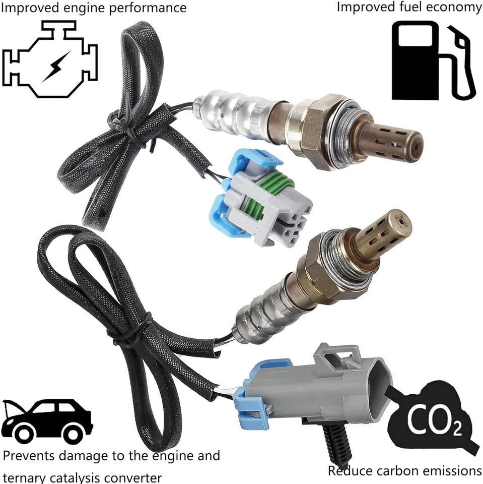 2PCS Oxygen Sensor for Isuzu I-290 I-370 Ascender 2007 2008 Hummer H3 2007-2010 — 第 4/4 张图片