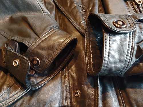 Lederjacke⭐ Wie Neu! NFL Sehr Hochwertig Gr.54 Blouson Retro Vintage - Bild 6 von 15