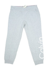 Calvin Klein Performance Logo Cotton-Blend Jogger Pants Pearl Heather Grey L