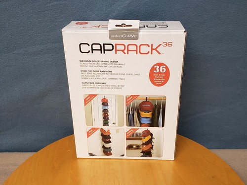 Perfect Curve Cap Rack 12 Clips Hold Up to 36 Hats New In Box Sealed - Picture 3 of 7