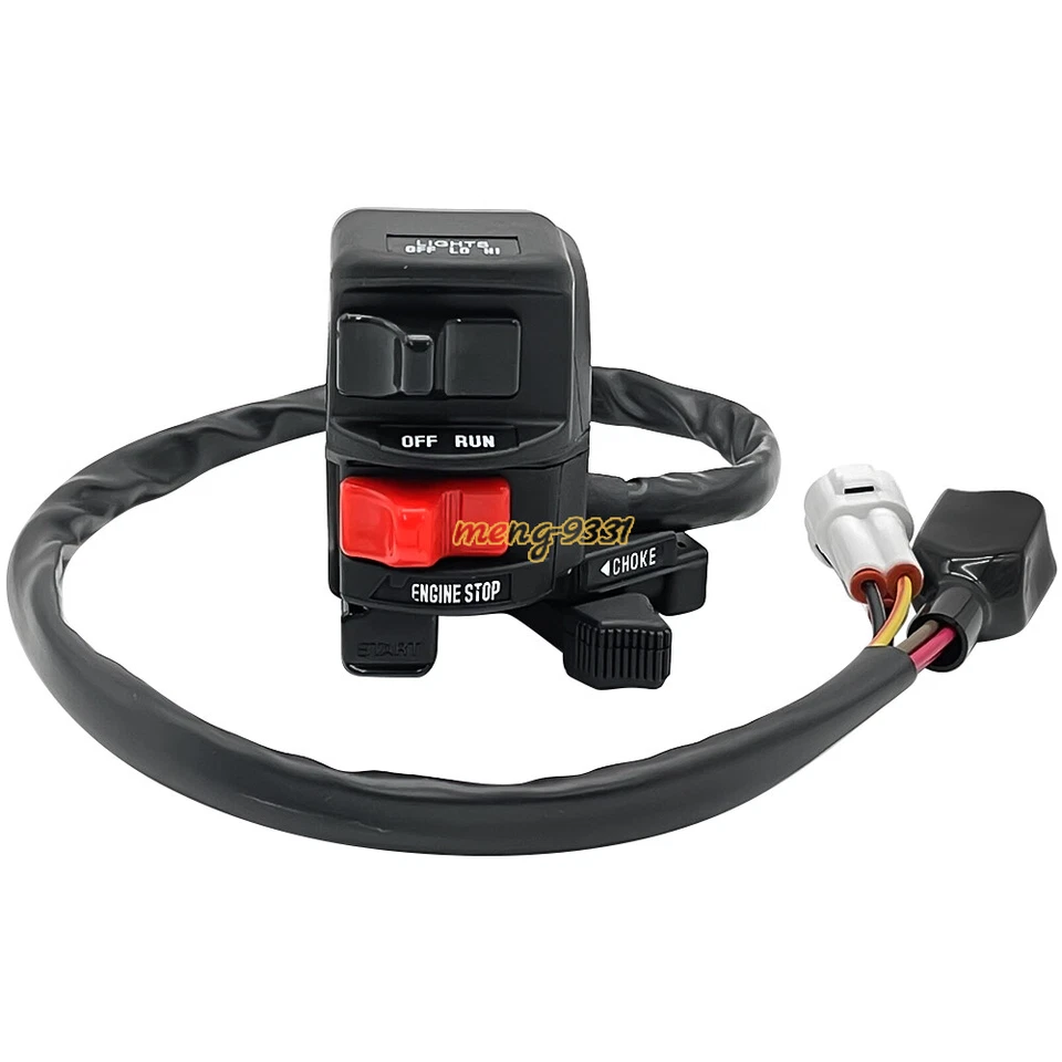 Left Handlebar Kill Switch Start Headlight for Kawasaki Bayou 185 220 KLF185/220 - Image 2 of 4