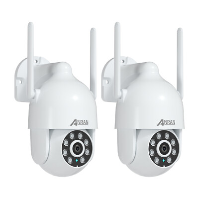 ANRAN 2K 3MP WiFi6 Security Camera Auto Tracking Human Detect Color Night Vision