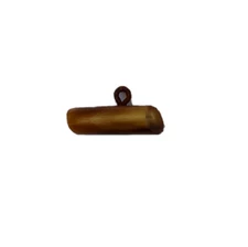Brown Butterscotch Cylinder Toggle Barrel Bakelite Button 1"