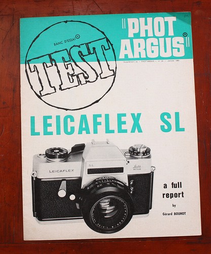 PHOT ARGUS LEICAFLEX SL TEST REPORT, JAN 1969/210863 - 第 1/1 張圖片