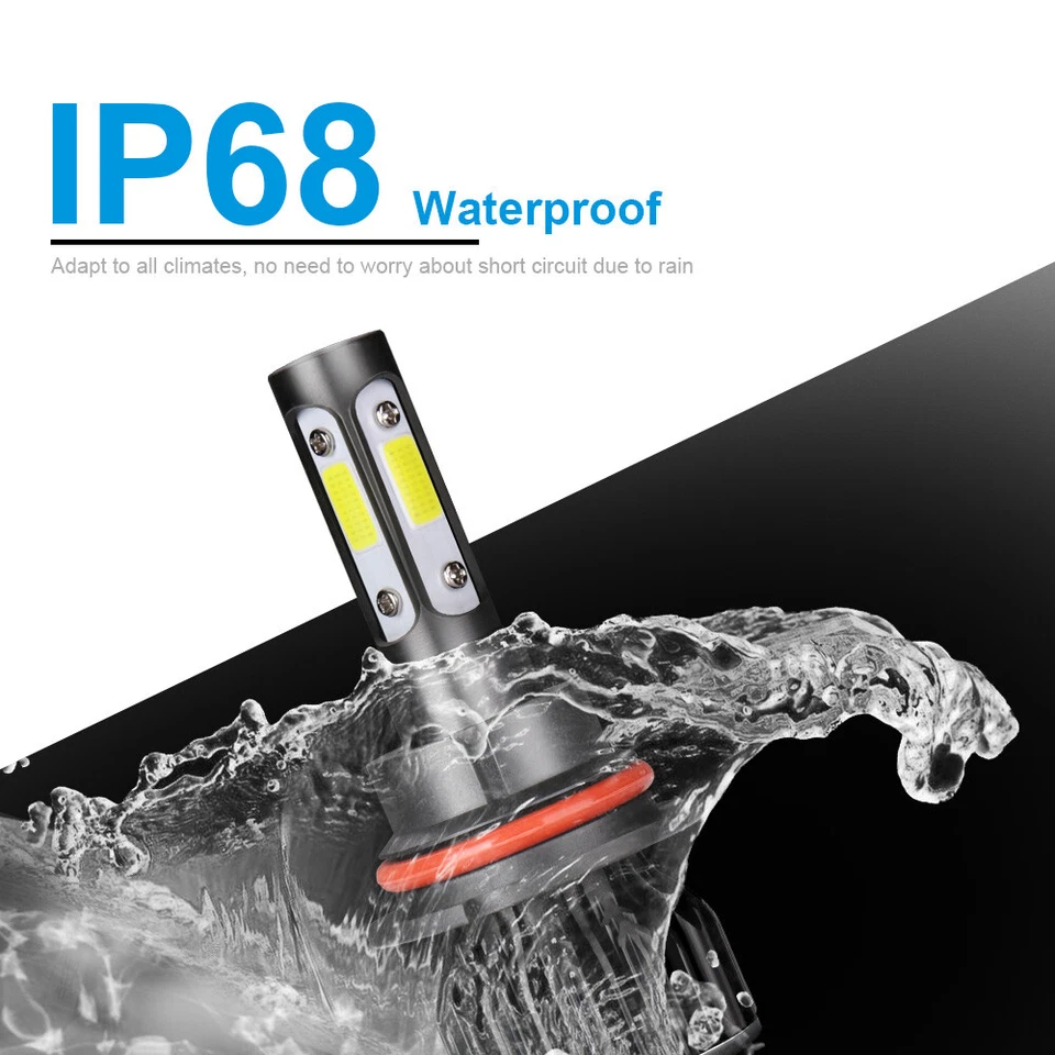 Para For Dodge Grand Caravan 2005-2007 - 6000K LED Faro + Kit de luz antiniebla - Image 3 of 4