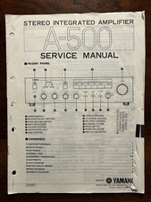 Yamaha A-500 Stereo Integrated Amplifier Service Manual Vintage Original