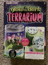 Made by Me Glow-in-the-Dark Terrarium INCLUDES UNICORN AND FAIRY FIGURES