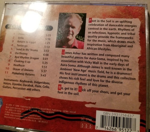 Feet in the Soil by James Asher (CD, Apr-2002, New Earth Records) - Picture 2 of 2