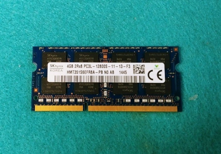 SK Hynix 4GB 2Rx8 PC3L-12800S-11-13-F3 (HMT351S6EFR8A-PB NO